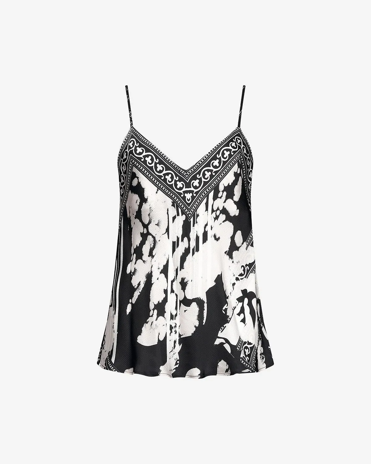 Wonpy Cami Blouse - Black Print