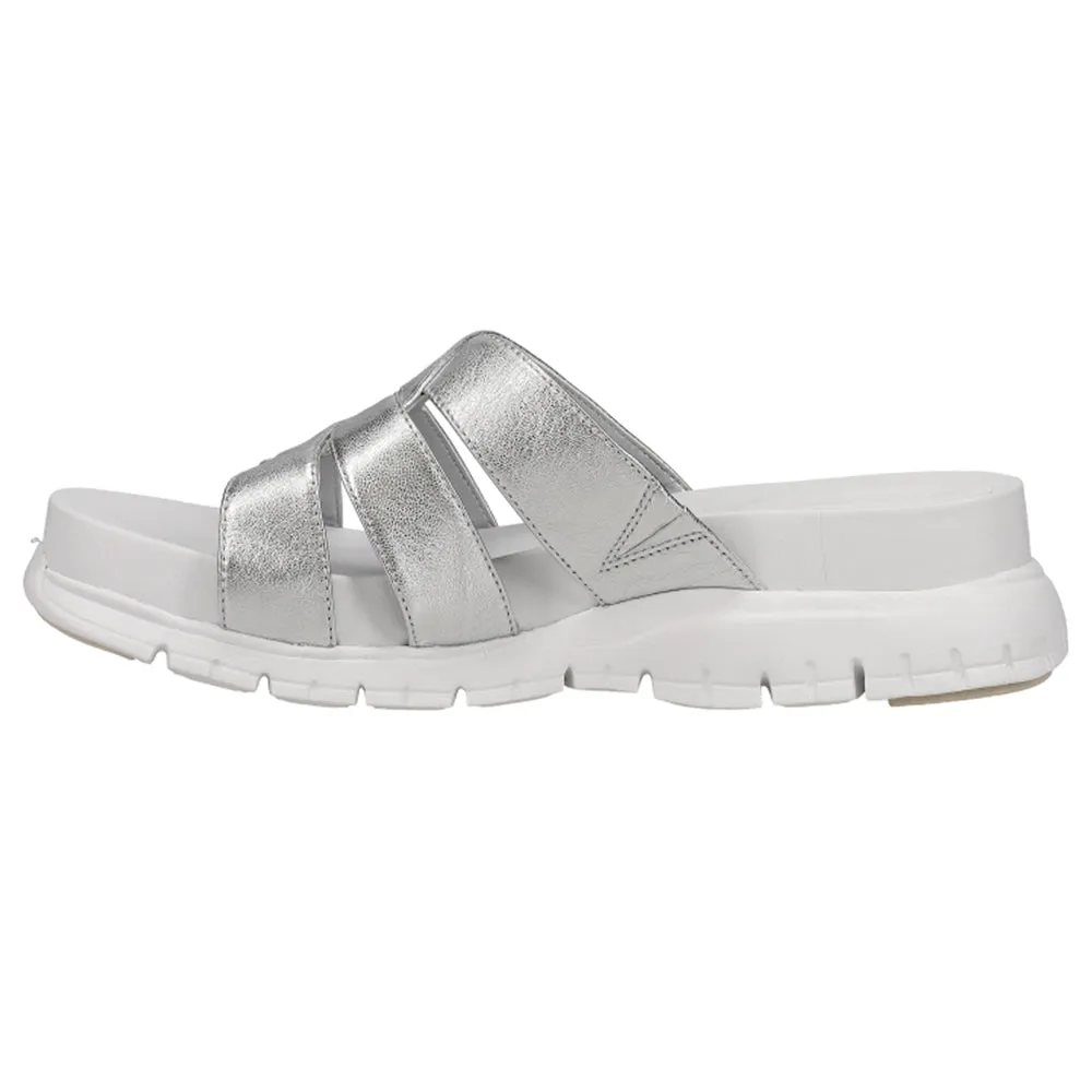 ZEROGRAND Slotted Metallic Slide Sandals