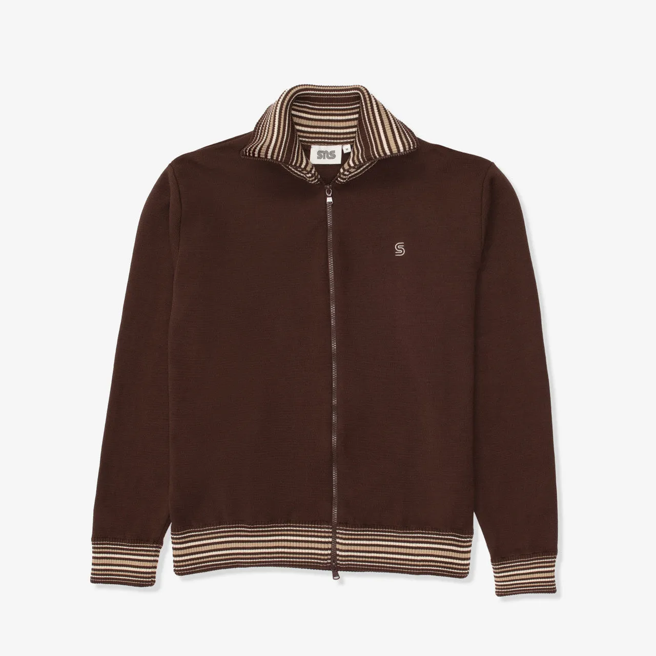 Zipped Knitted Track Jacket