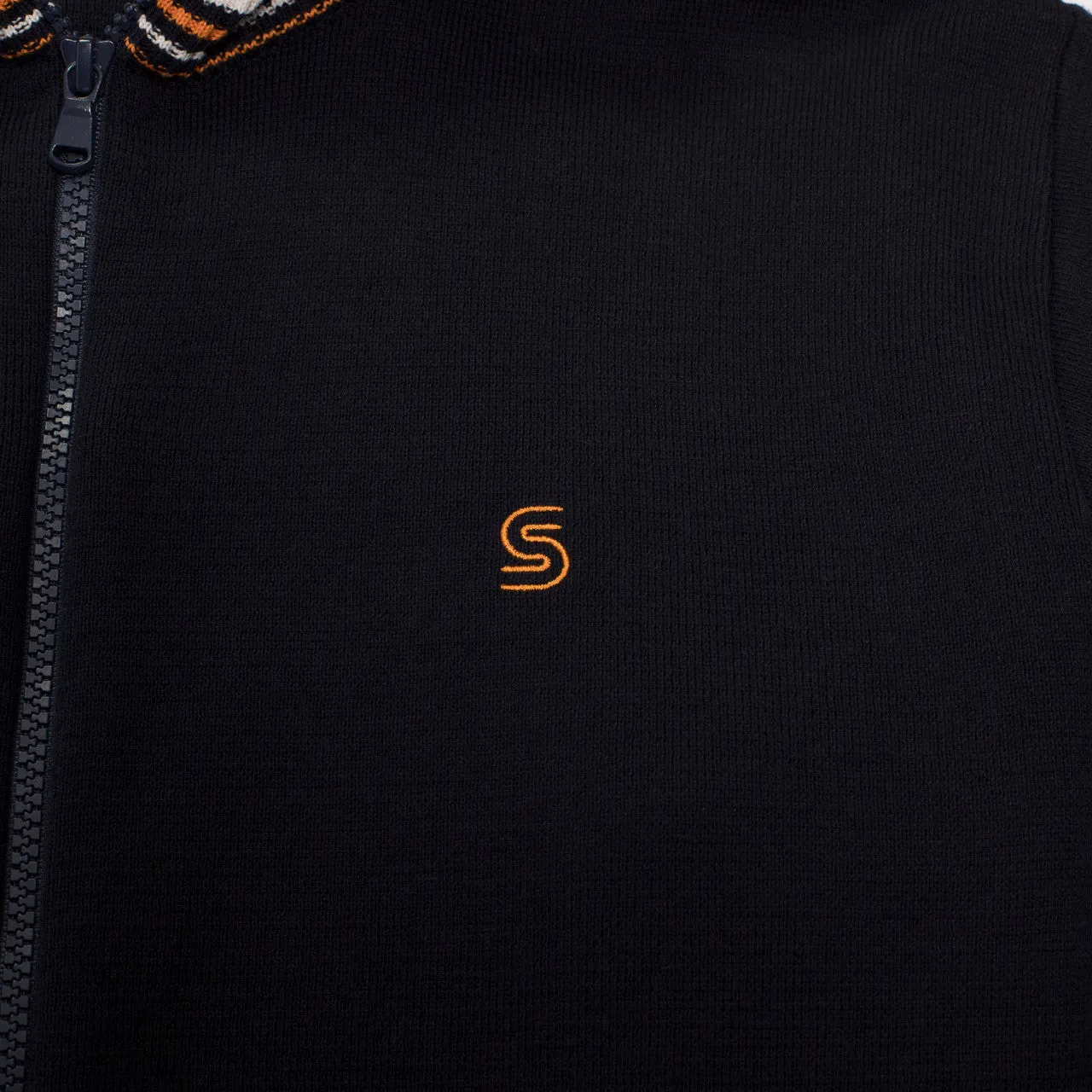 Zipped Knitted Track Jacket