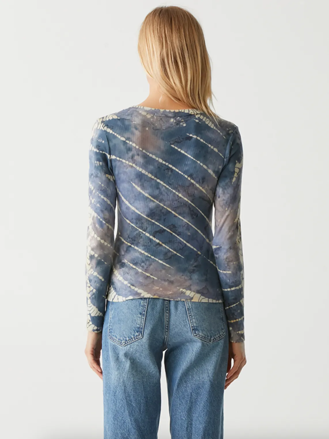 Zola Long Sleeve Ultra Rib Top - Nocturnal Combo